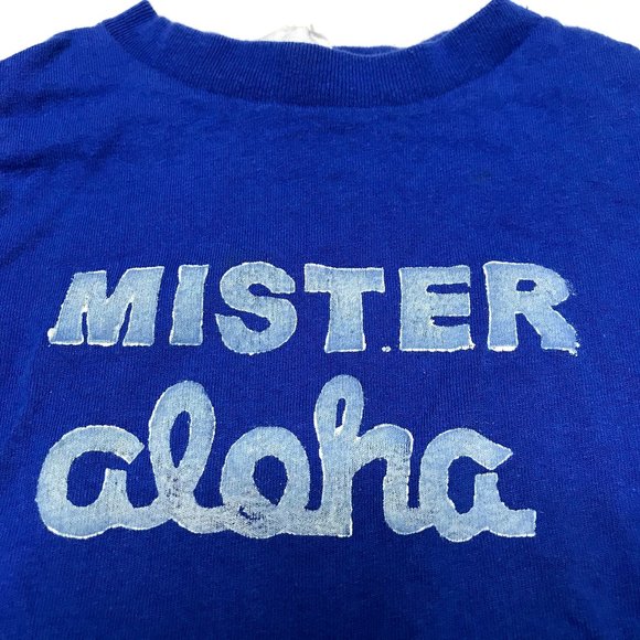 honolulu baby co mister aloha blue t shirt 18 M - Picture 2 of 4